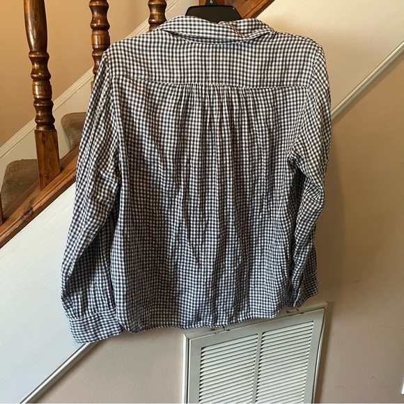 Rag & Bone Checkered Print Button Down Top - Picture 6 of 7